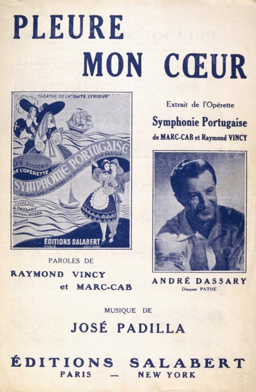 Pleure mon Coeur', sung by André Dassary' 1955