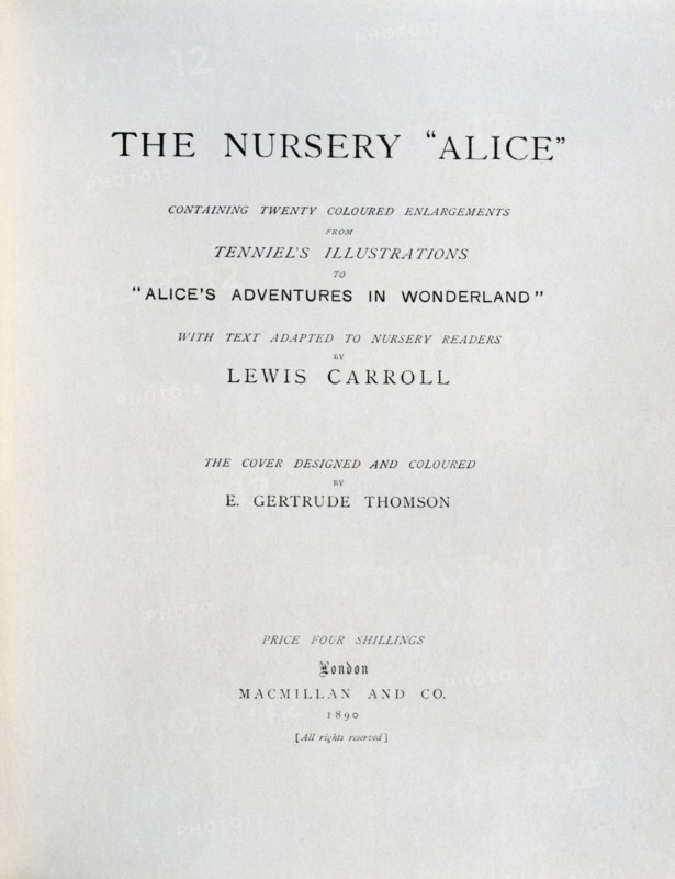 Illustration by Tenniel, from the 1890 edition of 'Alice in Wonderland' by Lewis Carroll