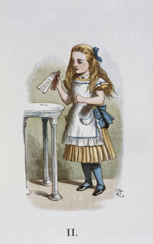 Illustration by Tenniel, from the 1890 edition of 'Alice in Wonderland' by Lewis Carroll