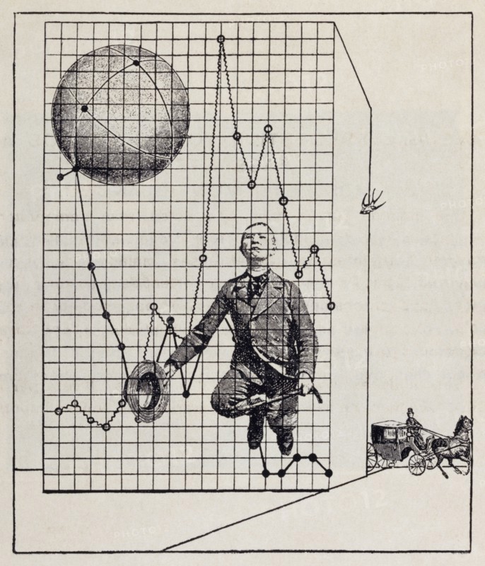 illustration by Max Ernst, for 'Misfortunes of the Immortals'