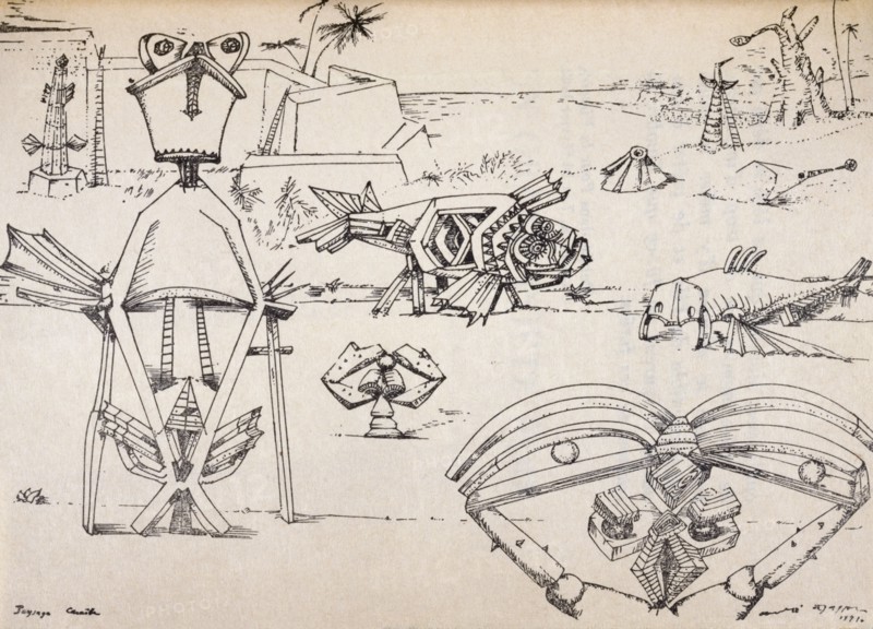 Illustration from 'Martinique, Snake Charmer'