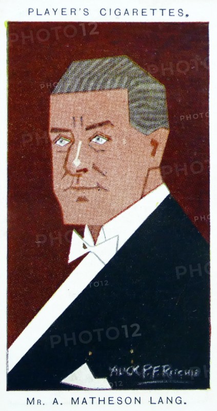 Player's cigarette card depicting Matheson Alexander Lang
