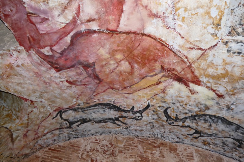 Cave painting found in the Cave of Altamira, located in Cantabria, Spain, dating from the Upper Paleolithic period