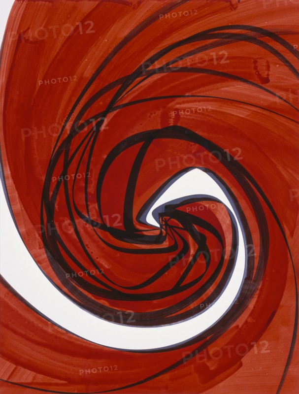 The Worry' painted in Gouache, 1996, by Raymond Moretti