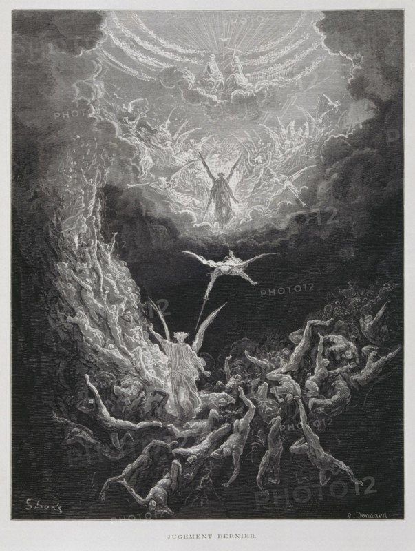 The last Judgement, Illustration from the Dore Bible 1866