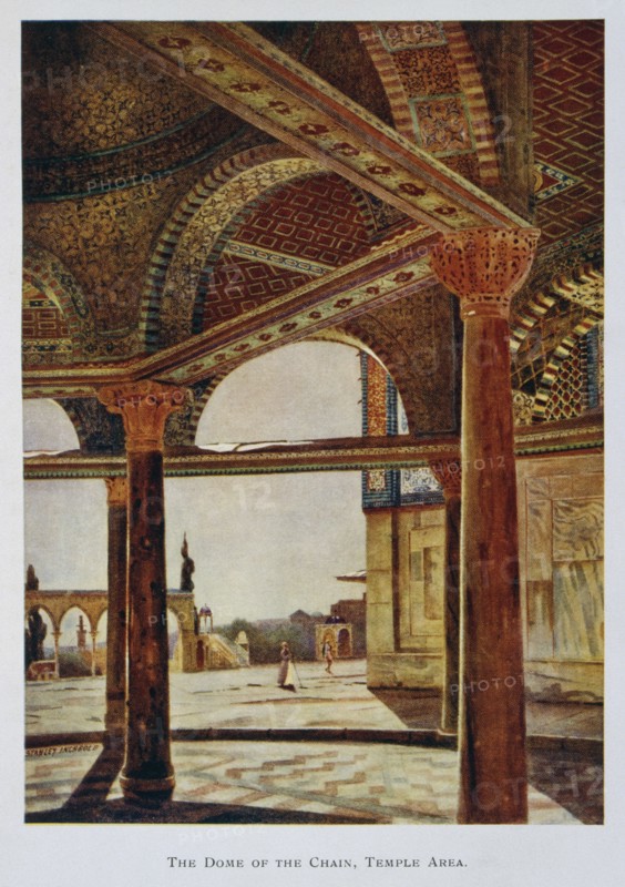 Har el Haram the Dome of the Rock, Temple Mount, Jerusalem, Palestine 1906