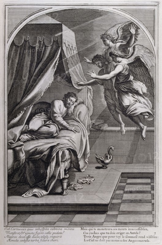 Illustration from 'La vie de St Bruno, fondateur de l'ordre des Chartreux' Paris 1660
