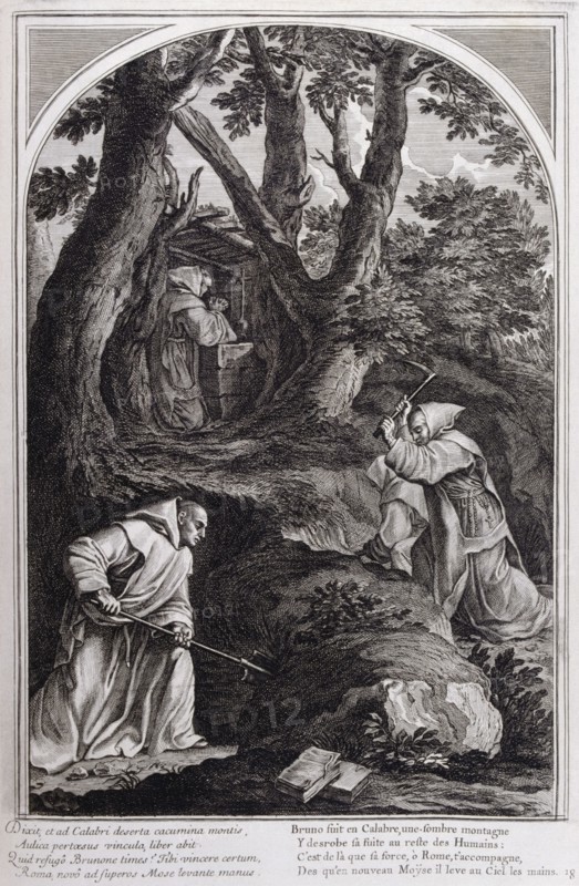 Illustration from 'La vie de St Bruno, fondateur de l'ordre des Chartreux' Paris 1660