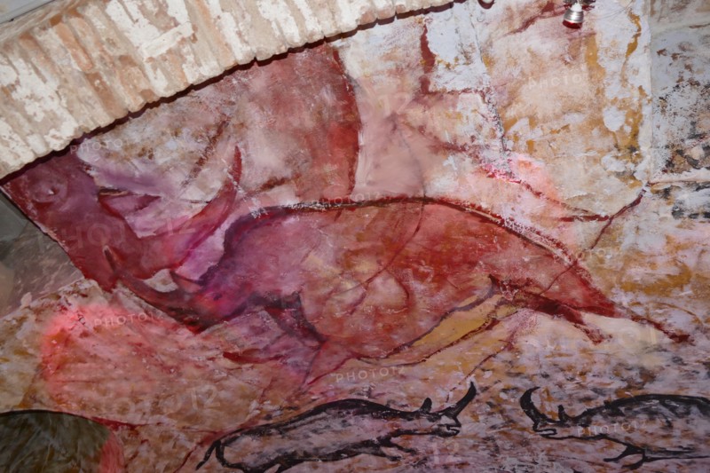 Replica painting from the Cave of Altamira