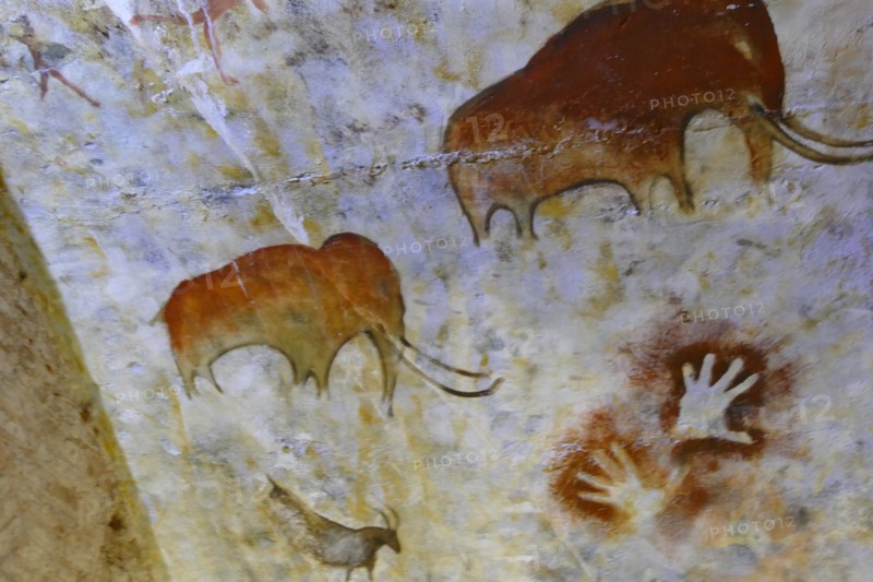 Replica painting from the Cave of Altamira