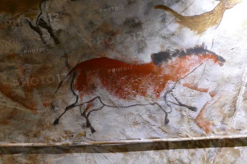 Replica painting from the Cave of Altamira