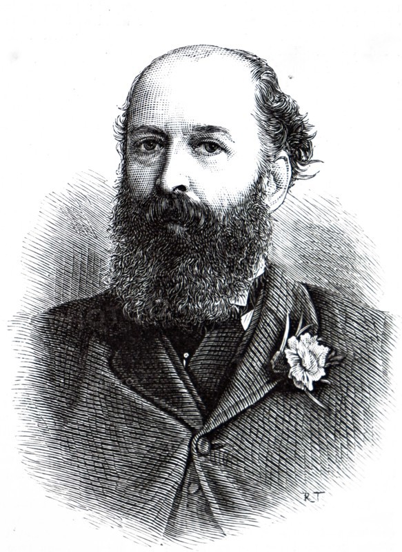 Wood engraved portrait of Sir Nathan Mayer Rothschild (1777-1836) a Jewish German banker, businessman, and financier, who was a member of the Rothschild banking dynasty. Dated 19th century