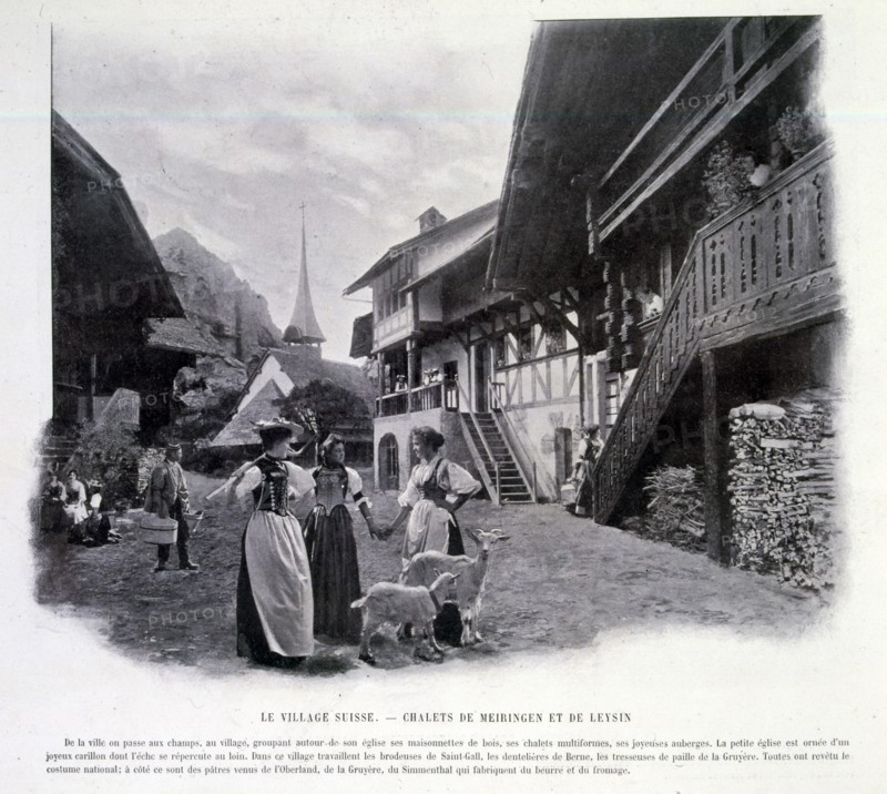 Photograph of an exterior view of a Swiss Village