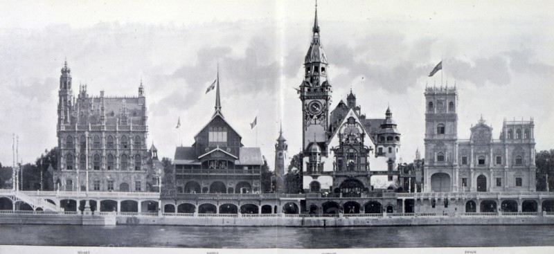 Photograph taken during the Exposition Universelle (World Fair) Paris, 1900