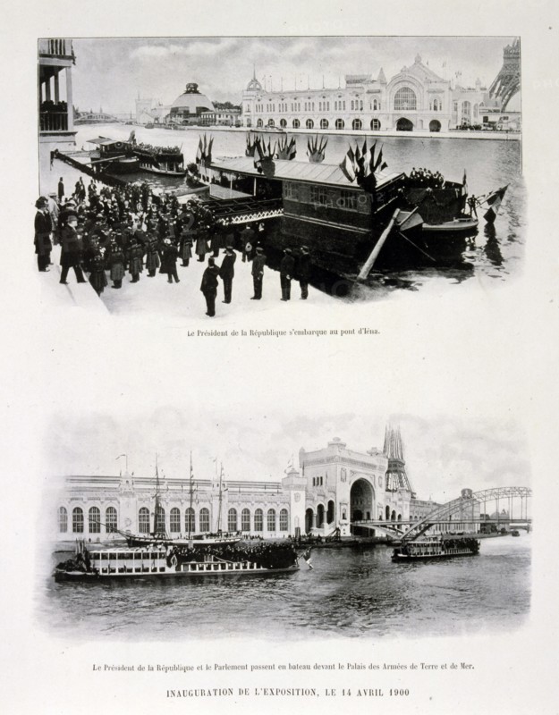 Photograph of the inauguration of the World Fair, 14 April 1900