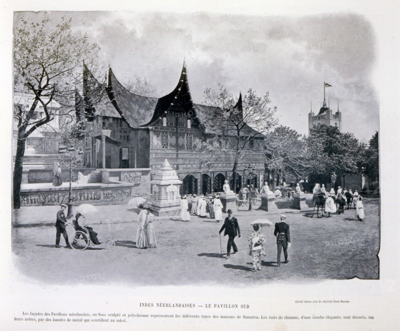 Photograph taken during the Exposition Universelle (World Fair) Paris, 1900