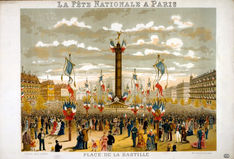 Jules Grévy (1807-1891) President of France attends the 14th July 1880, Bastille Day Celebrations in Paris