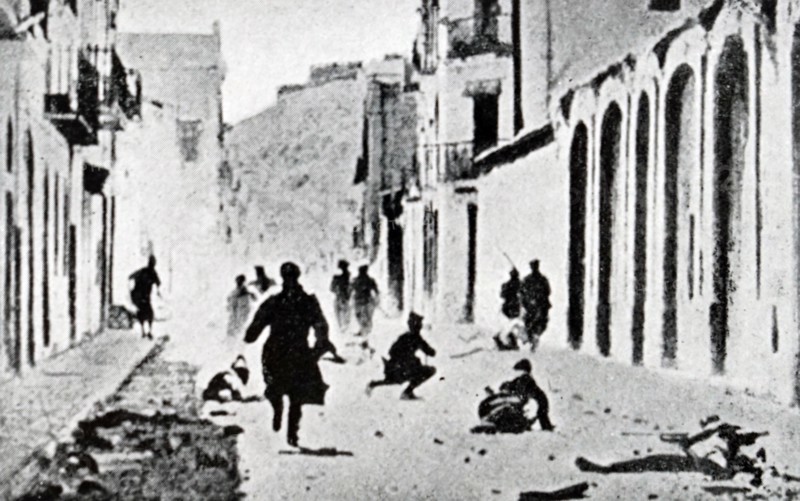 Lleida (Lerida), served as a key defense point for Barcelona during the Spanish Civil War, and fell to the Insurgents, whose air forces bombed it extensively, in 1937 and 1938. The November 2, 1937 Legion Condor attacks against Lleida became especially infamous since they were aimed to the school known as Liceu Escolar de Lleida. 48 children and several teachers died in it that day, 300 people were killed on the November 2 bombings