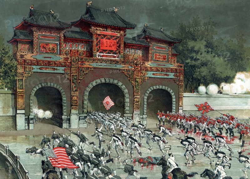 Japanese soldiers of the  Allied Armies launch a general offensive on Peking