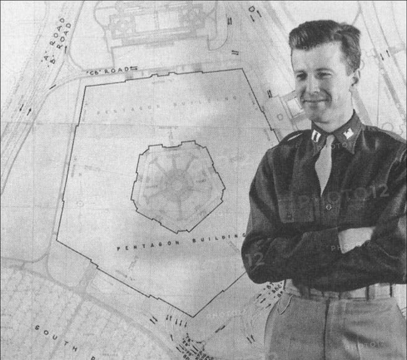 Robert R. Furman with the Pentagon layout project