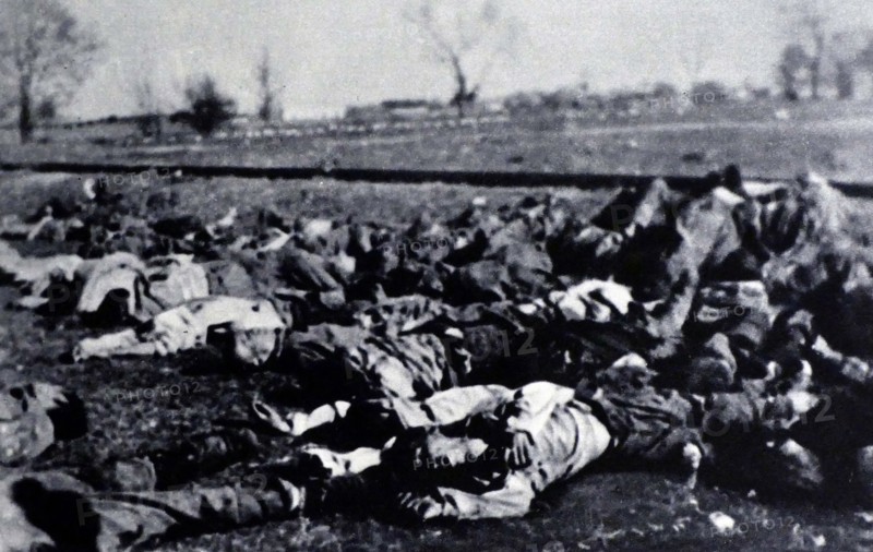 Massacre of Jews by Nazis during their deportation from Lódz Ghetto in 1942