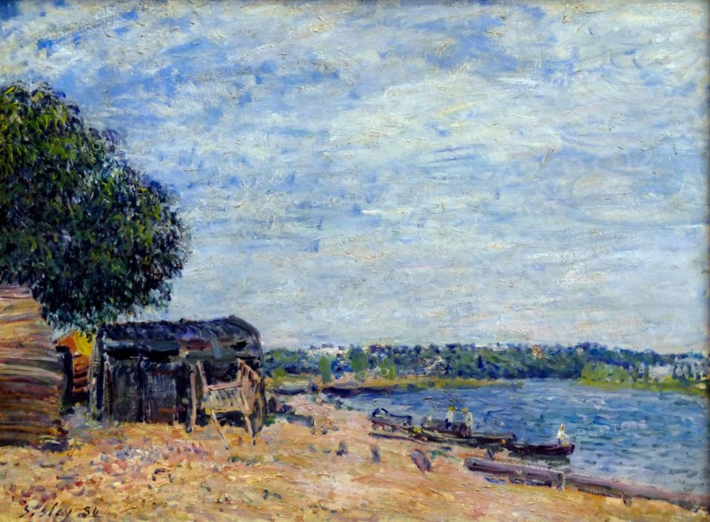 Le Barrage du Loing à Saint-Mammès, by Alfred Sisley, 1885