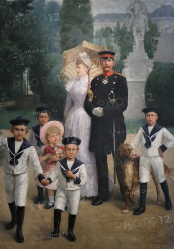 The Imperial family in Sanssouci Park, Berlin, 1891. By William Pape