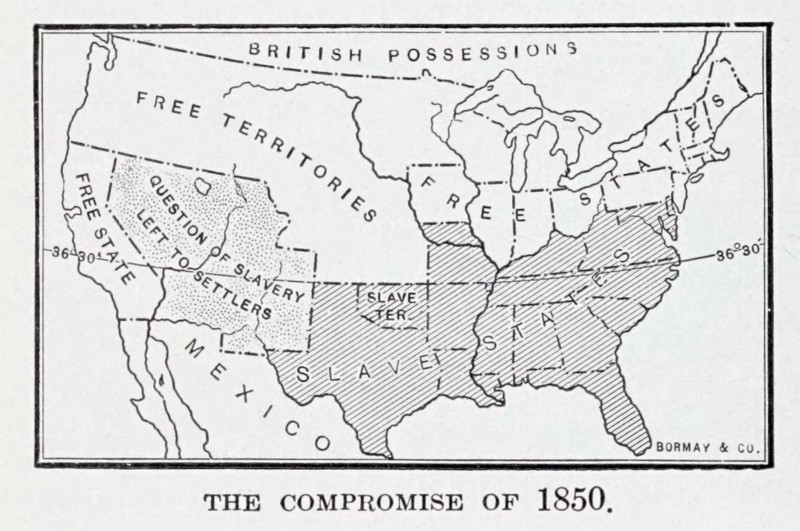 The Compromise of 1850 was a package of five separate bills passed by the United States Congress