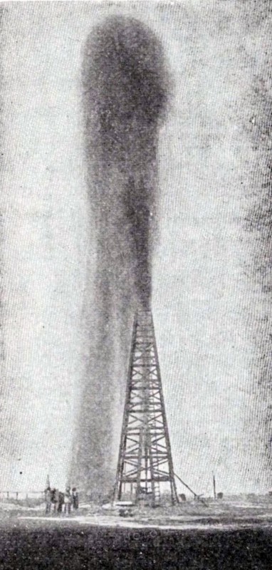 Period of the New Federal Union. Natural gas and oil fields in 1878 at an oil well near Pittsburg, Pennsylvania