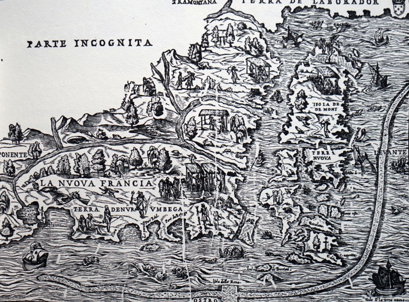 Gastaldi's map of New France