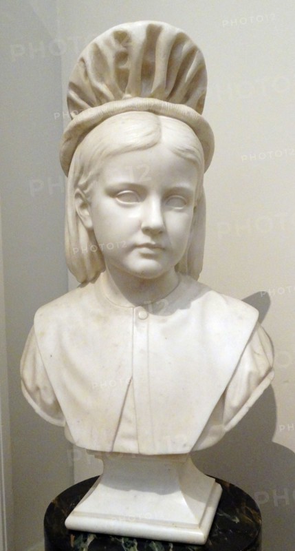 The Foundling Girl, 1871. Marble bust by David Watson Stevenson