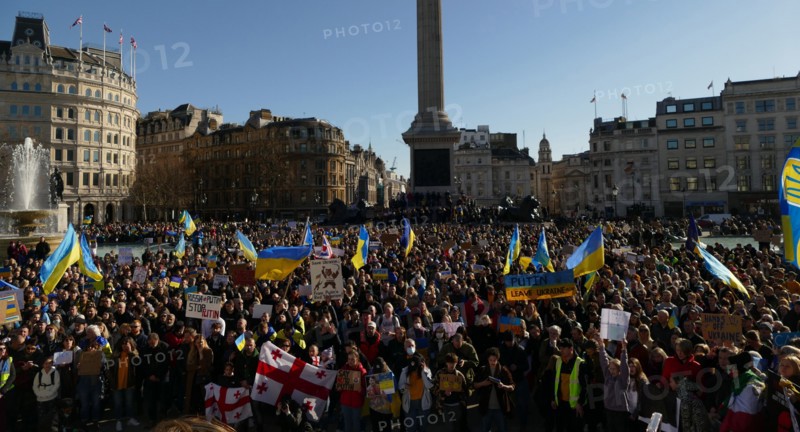 Protest against Russian invasion of Ukraine, London March 2022