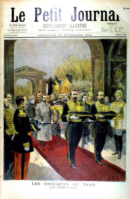 The funeral of Czar Alexander III of Russia
