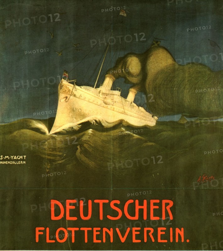 Propaganda poster for the association in favor of the German fleet