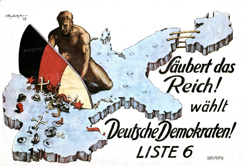 Propaganda poster against the Nazis