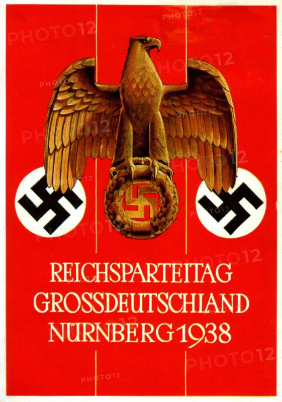 Carte postale, rassemblement de Nuremberg