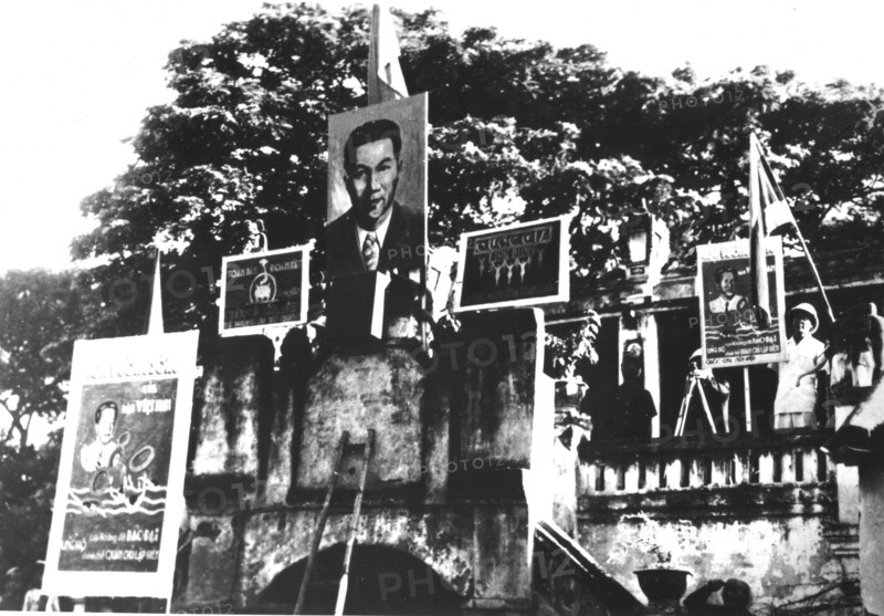 Indo-China War, Posters in favor of Bao Daï