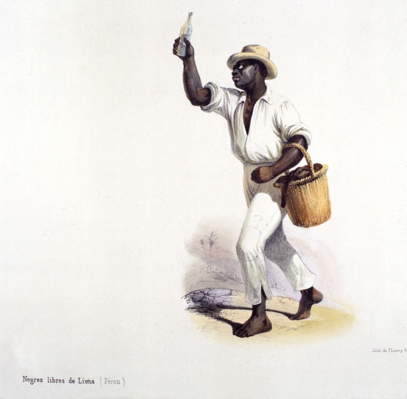 Dessin de F. Blanchard, nègres libres de Lima
