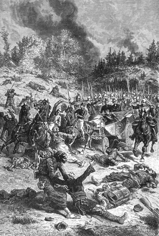 Guerre de 1870. La capitulation de Napoléon III  (illustration de "Histoire d'un crime" de Victor Hugo)
