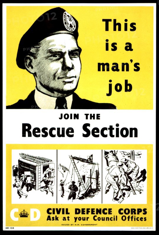 Affiche de propagande pour la défense passive