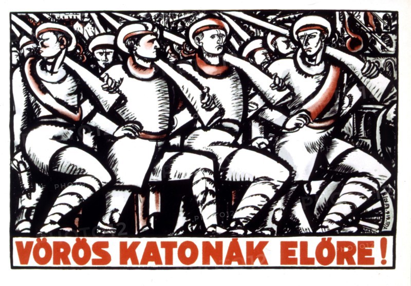 Propaganda poster by Béla UITZ (1887-1972) , 1919 Hungarian revolution