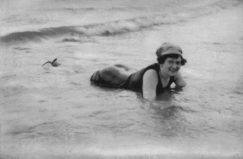 At the beach, postcard