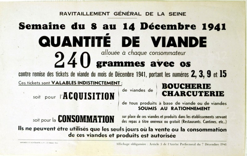 Official poster on supplies