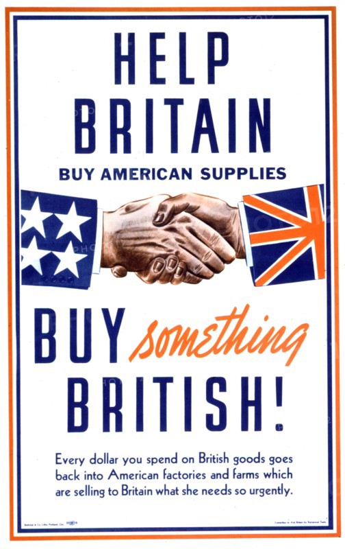 Affiche de propagande pour aider l'Angleterre