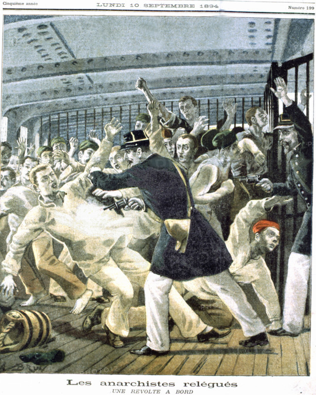 Relegated anarchists rising up, dated September 10, 1894