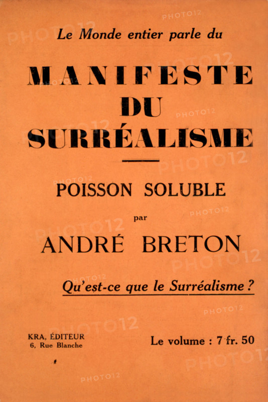 Cover of André Breton's work: "Qu'est-ce que le surréalisme ?" (What is surrealism ?)