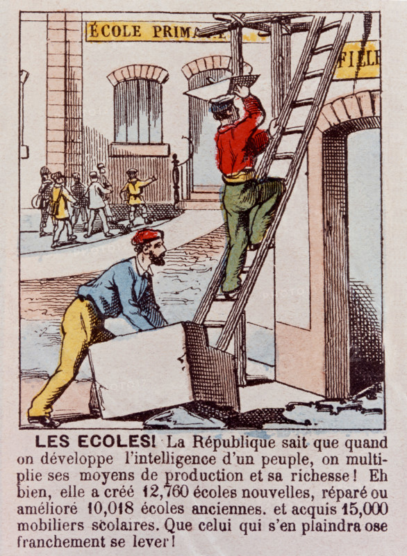 Pellerin imagery, 1889 legislative elections. "The Republic facing the elections"
