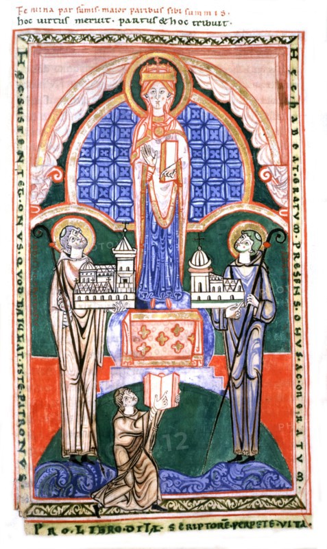 St. Jerome's commentaries on Jeremy, copied by monk Osber of St. Vaast