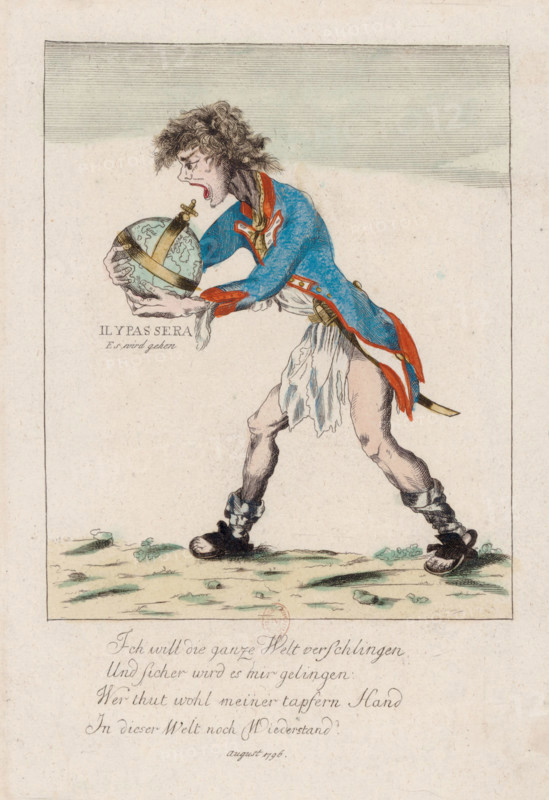 German caricature of revolutionary France, 1796
