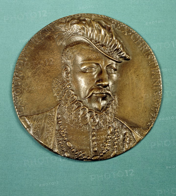 Médaille en bronze par Germain Pilon. Charles IX (1560-1574)